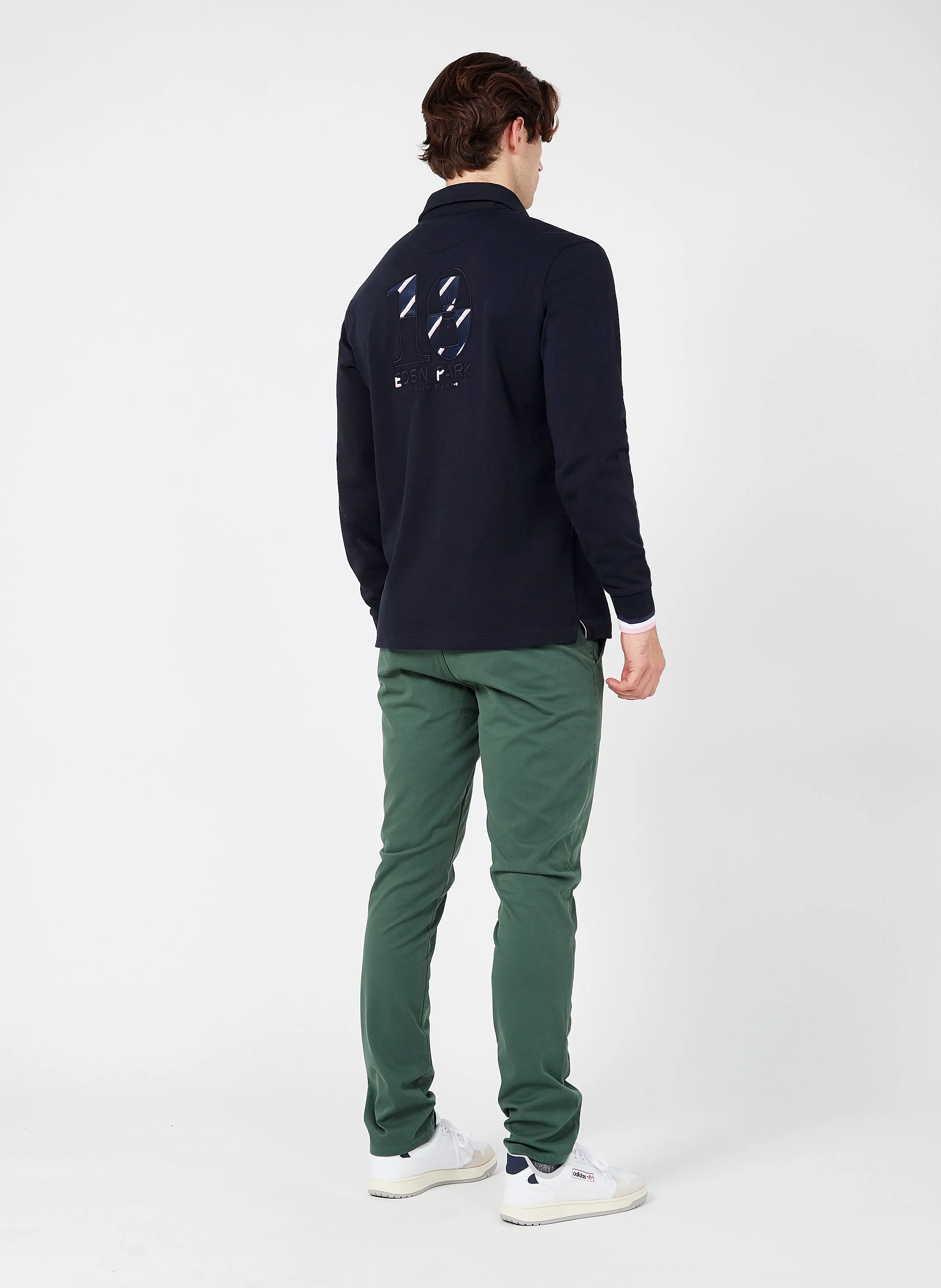 SMART SUPREME FLEX SKINNY - Pantalón chino slim fit de algodón elástico en verde