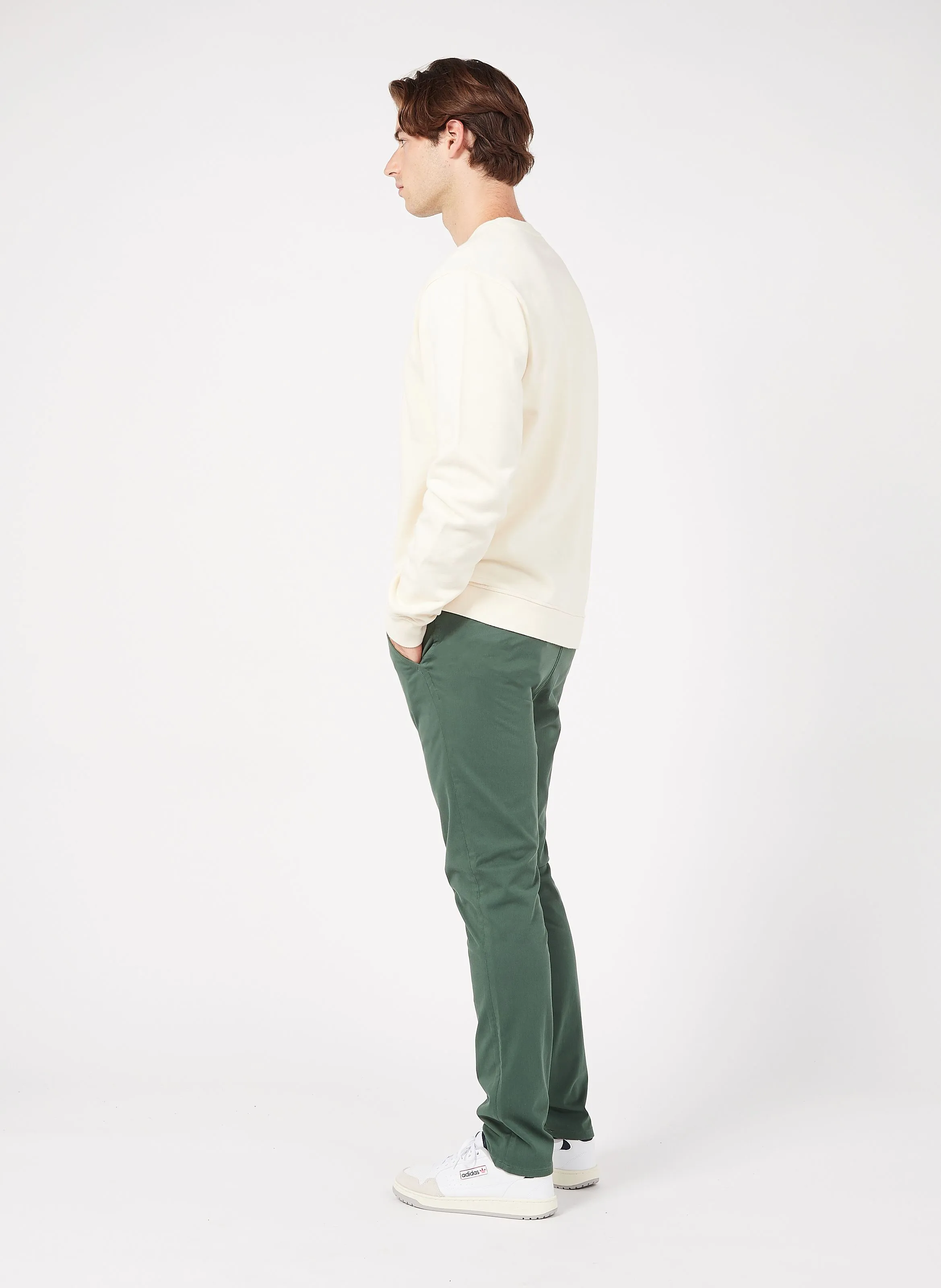 SMART SUPREME FLEX SKINNY - Pantalón chino slim fit de algodón elástico en verde