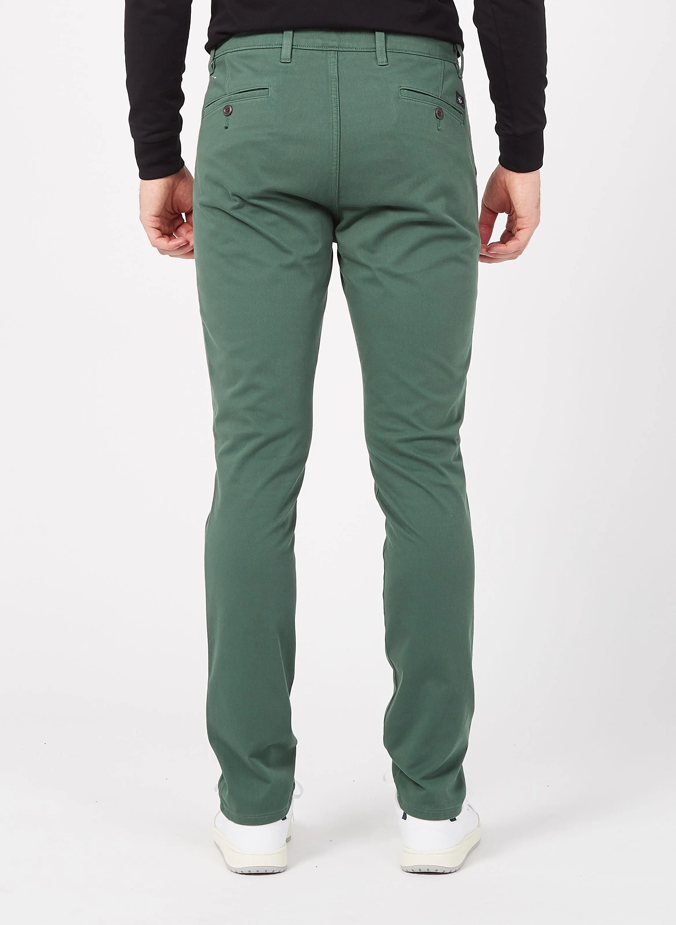 SMART SUPREME FLEX SKINNY - Pantalón chino slim fit de algodón elástico en verde