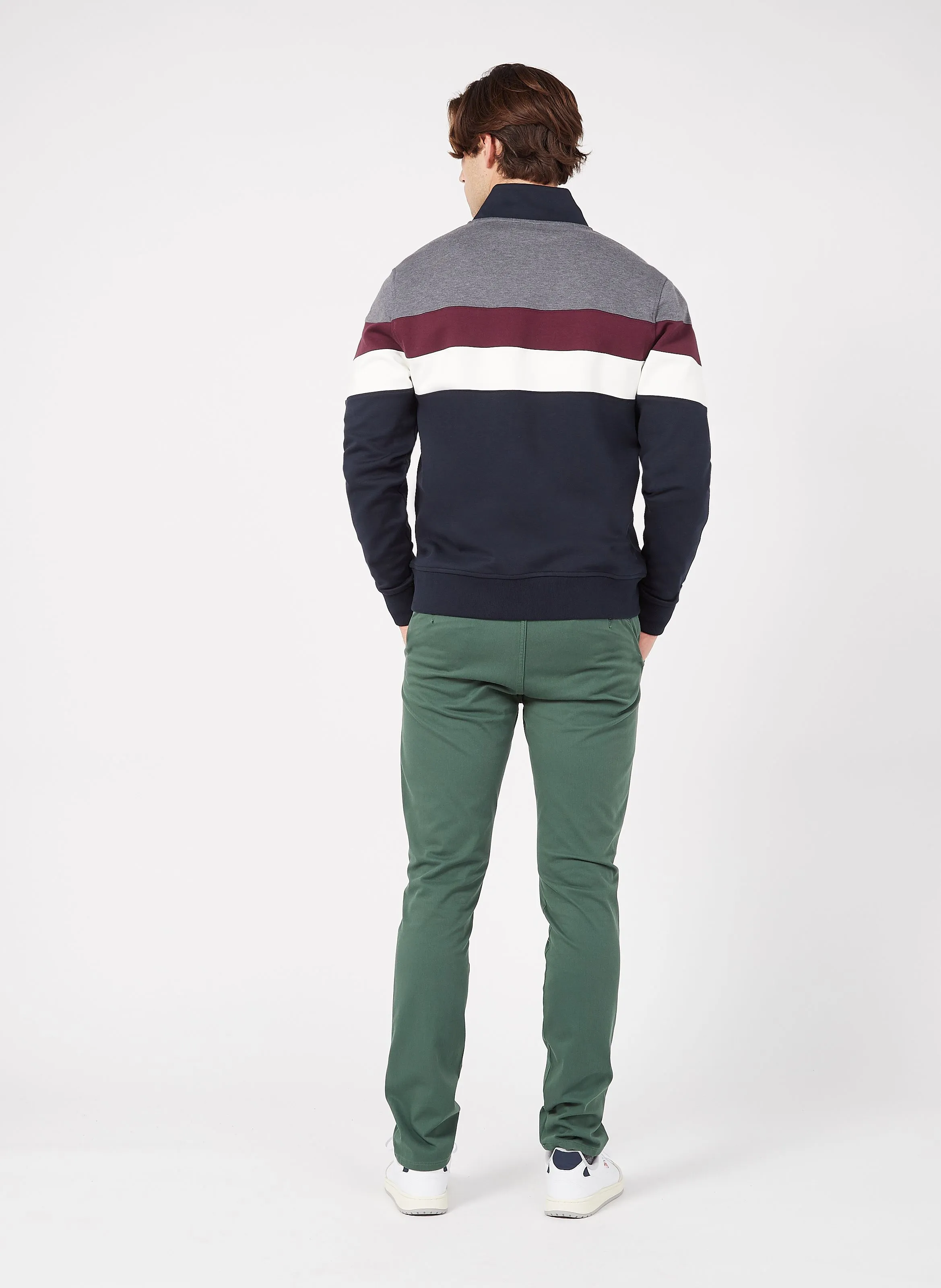 SMART SUPREME FLEX SKINNY - Pantalón chino slim fit de algodón elástico en verde