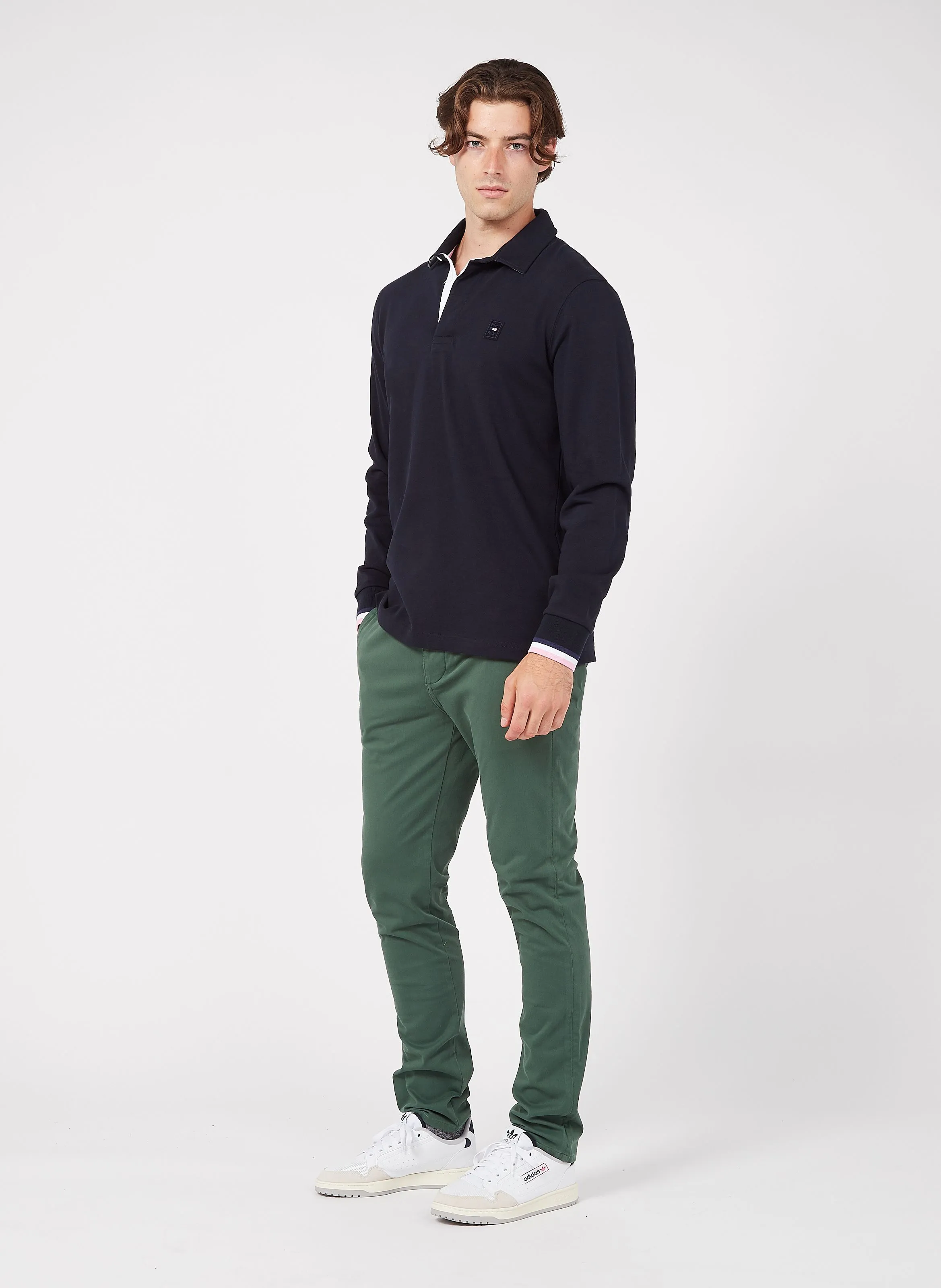 SMART SUPREME FLEX SKINNY - Pantalón chino slim fit de algodón elástico en verde