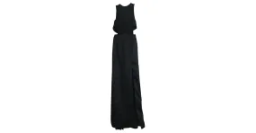 Solace London Vestido largo negro 