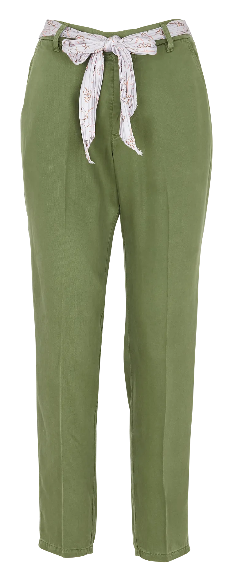 THEA - Pantalón tapered vaporoso en verde