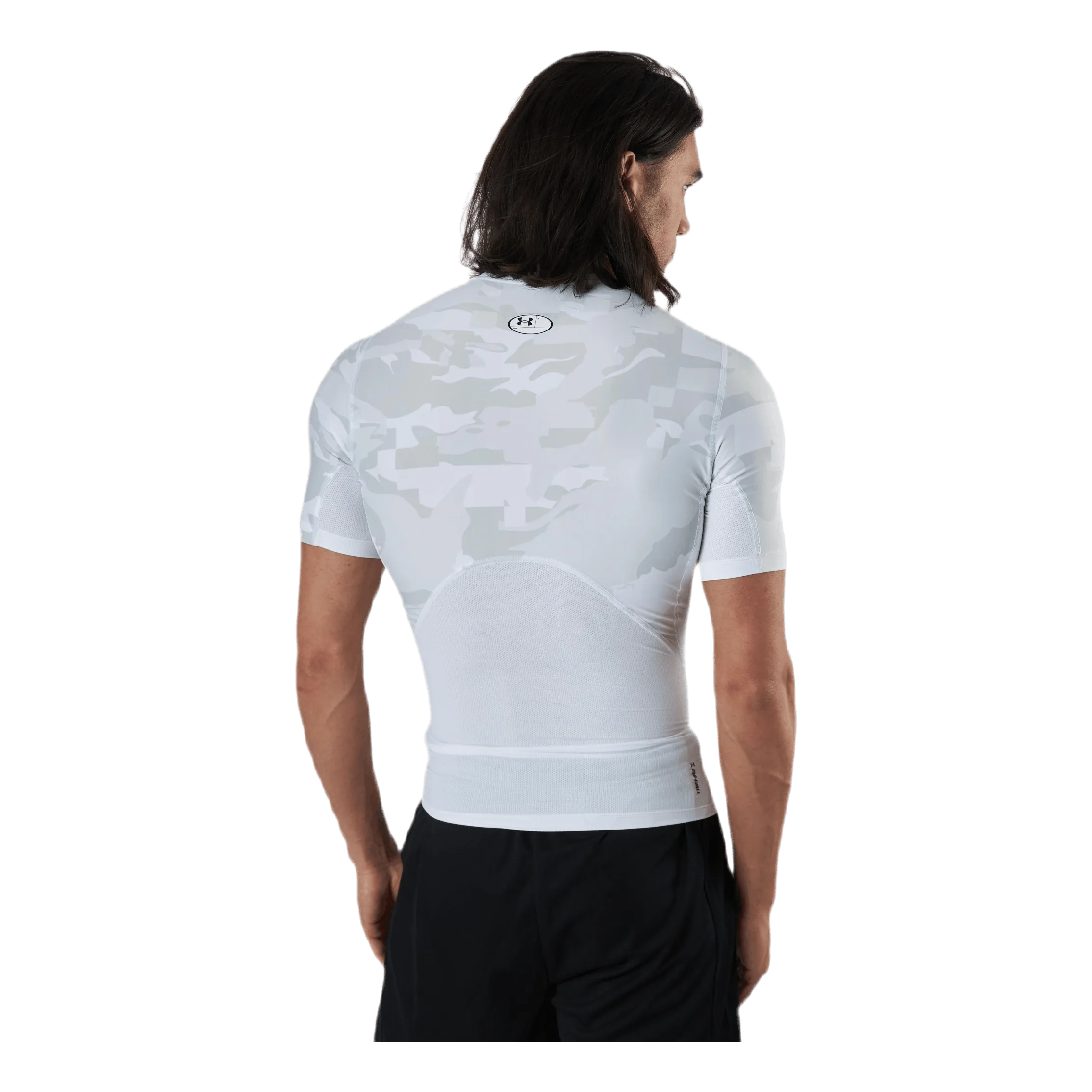 Under Armour HG Isochill Comp Print SS White