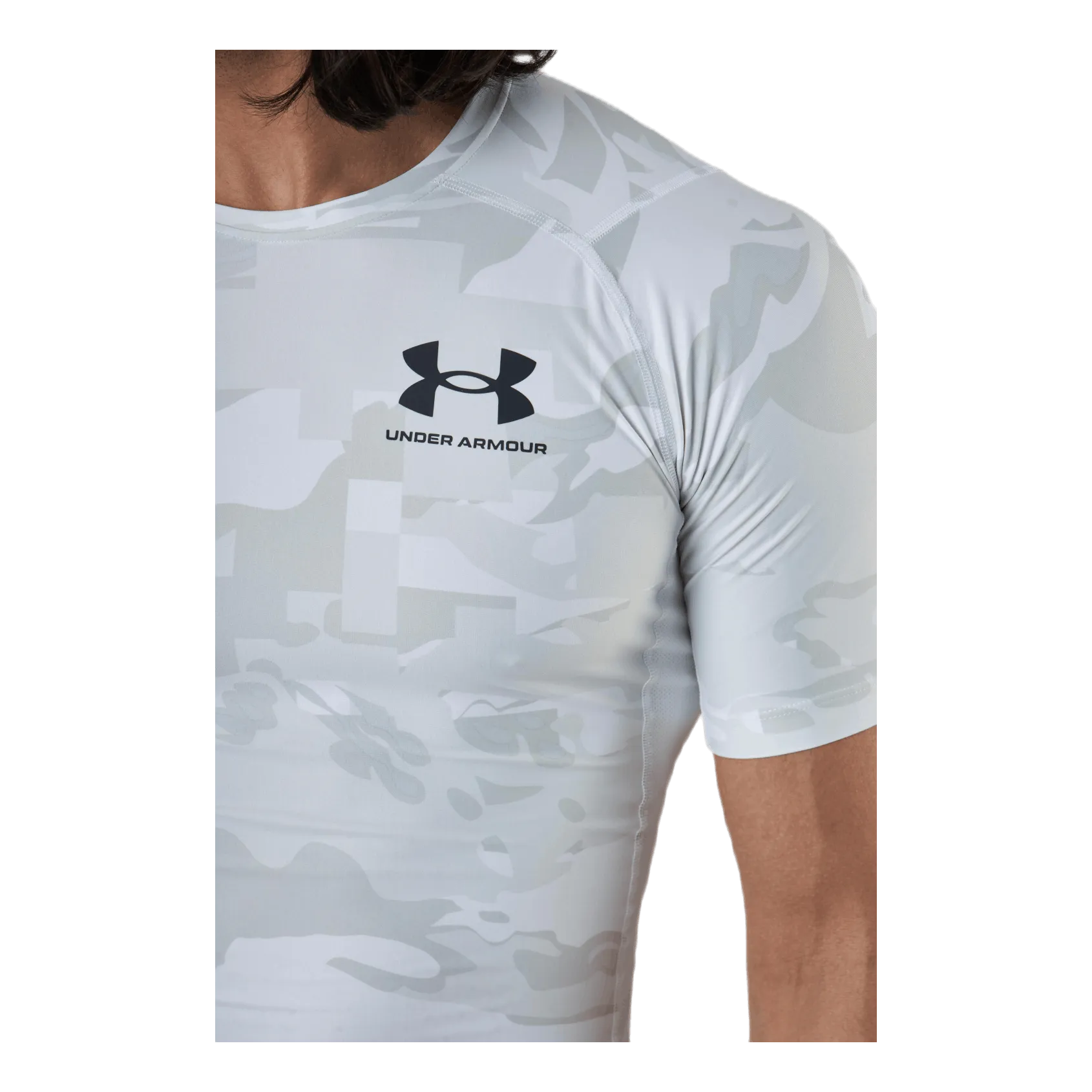 Under Armour HG Isochill Comp Print SS White