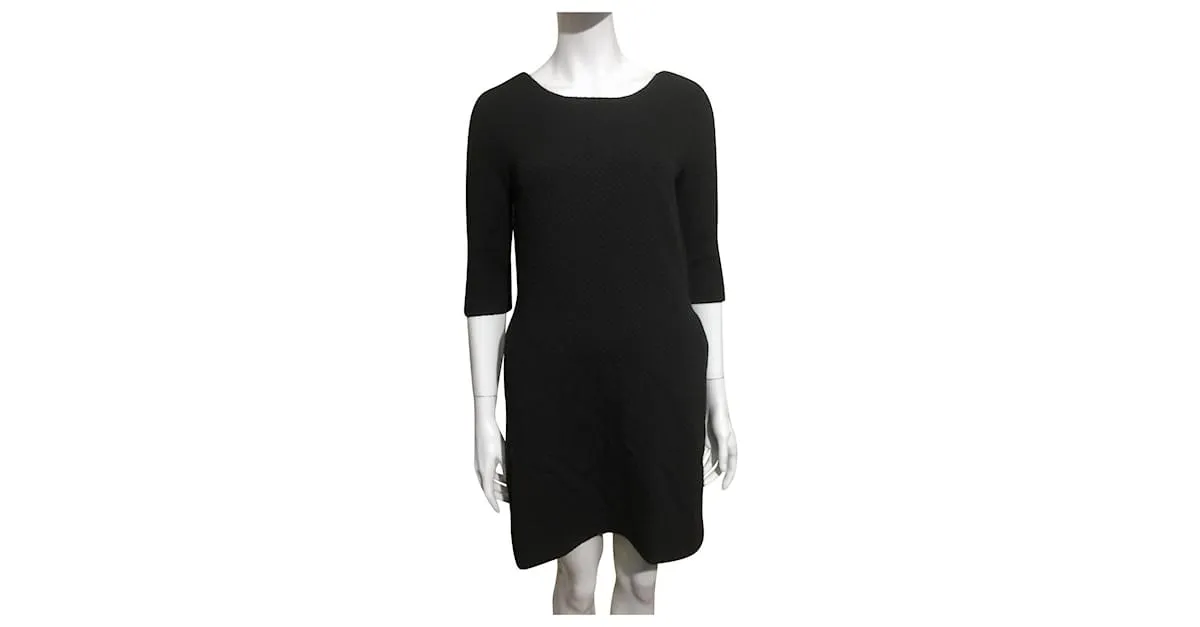 Vestido Ganni Fulton Negro 