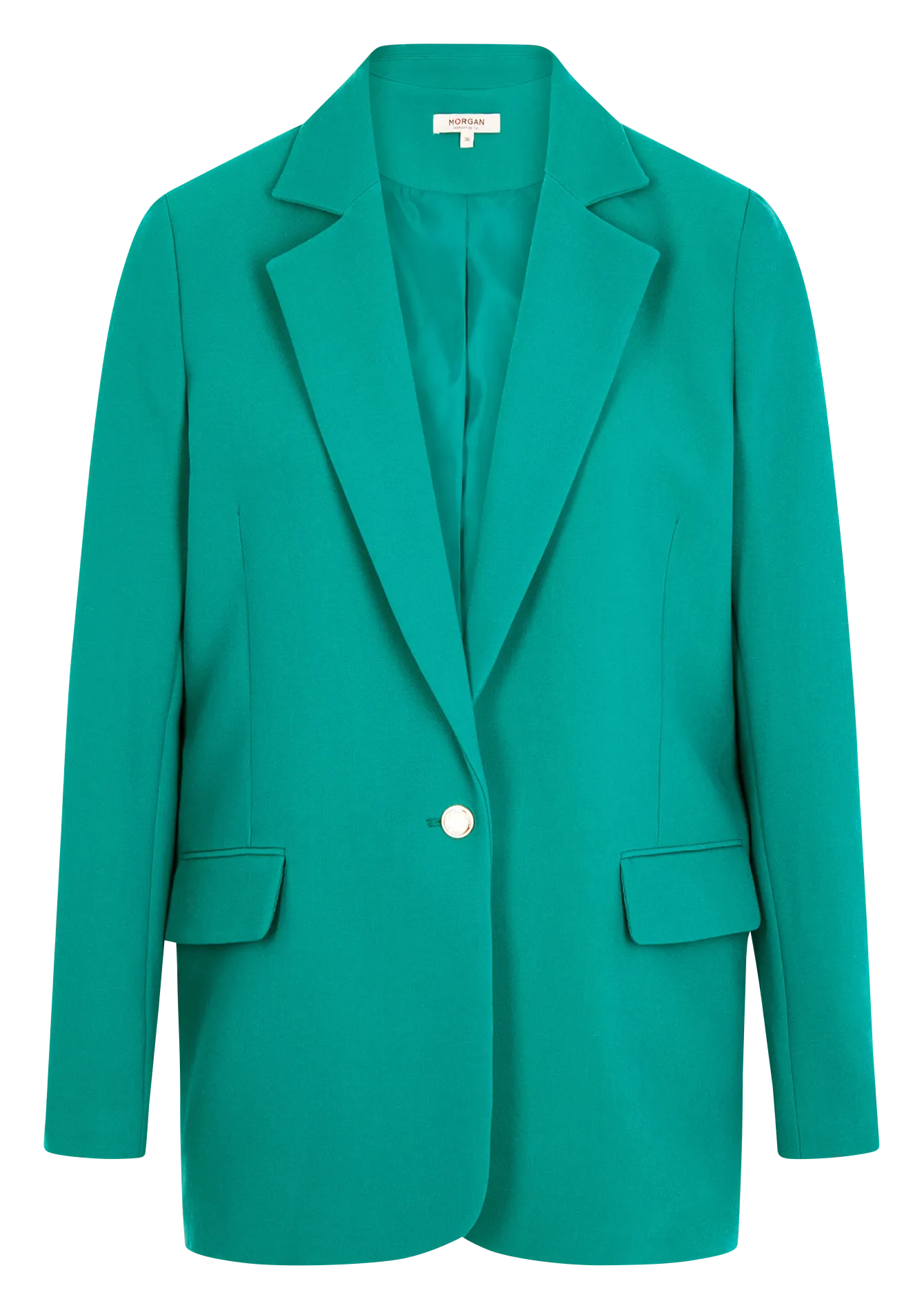 VIANO.F - Chaqueta recta de sastre en verde