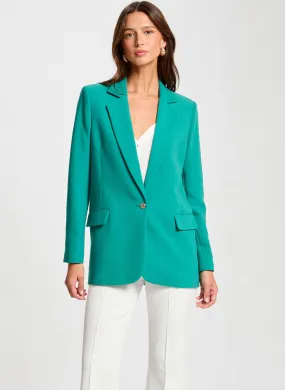 VIANO.F - Chaqueta recta de sastre en verde