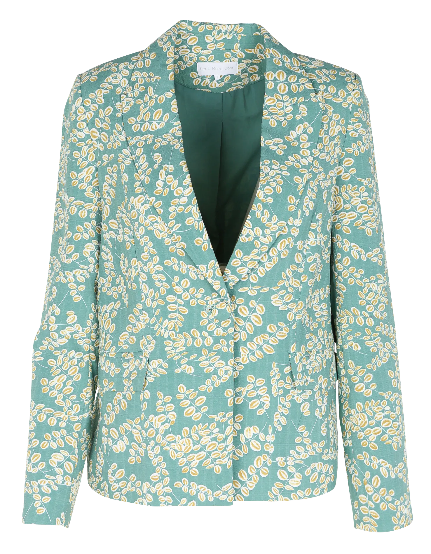 VOLUBILISE - Chaqueta de traje recta estampada en verde