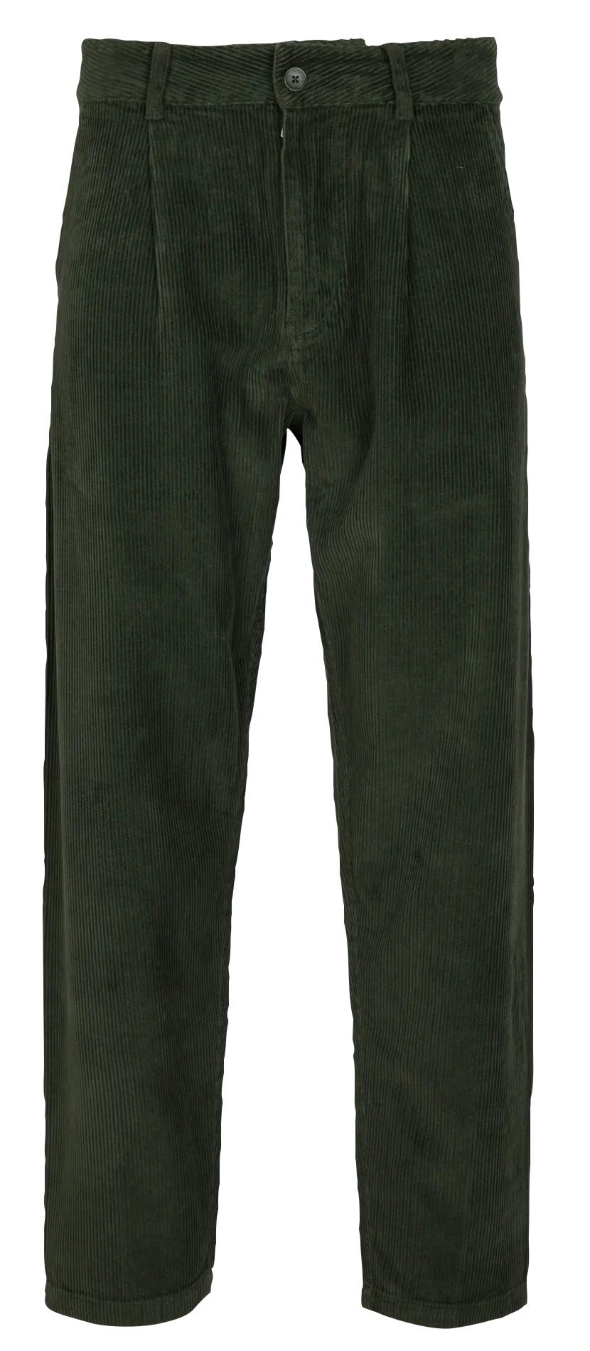 WOTAN - Pantalón recto de algodón orgánico en verde