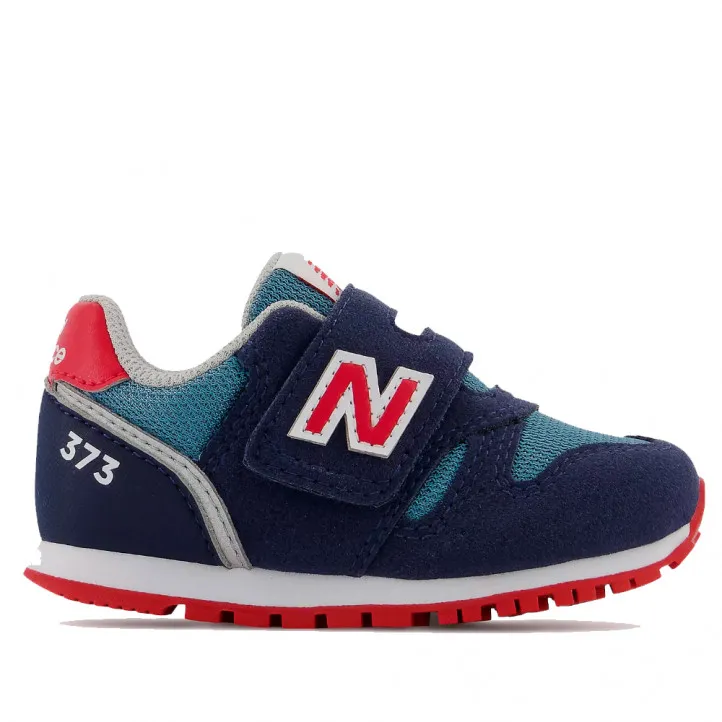 Zapatillas deporte New Balance 373 azules con zonas rojas