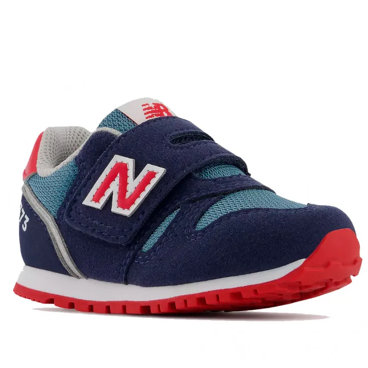 Zapatillas deporte New Balance 373 azules con zonas rojas