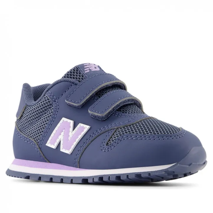 Zapatillas deporte New Balance 500 azules con detalles lilas