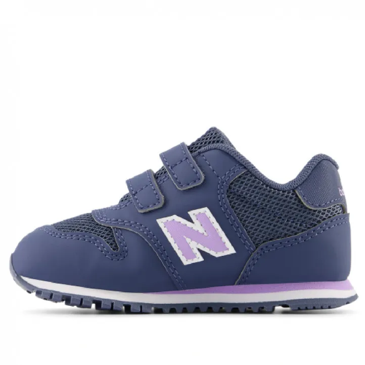 Zapatillas deporte New Balance 500 azules con detalles lilas