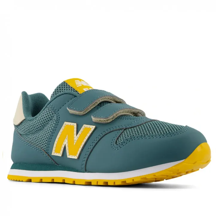 Zapatillas deporte New Balance 500 Hook & Loop verdes y amarillos