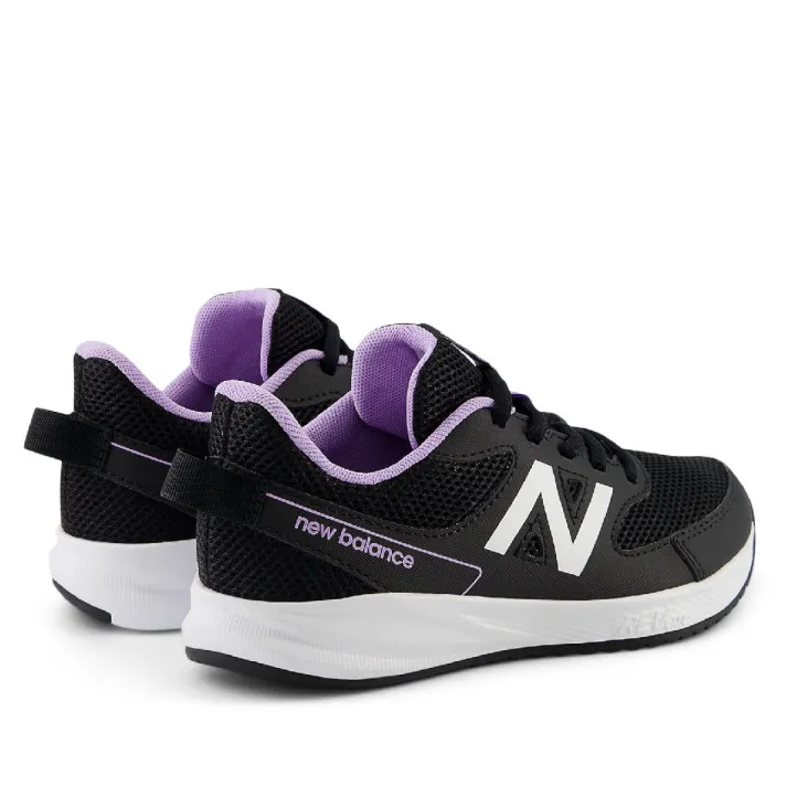 Zapatillas deporte New Balance 570v3 negras con interior lila